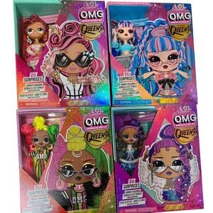 Set of 4 LOL OMG QUEENS Dolls Lot PRISM Runway Diva SWAYS Miss Divine NWT1